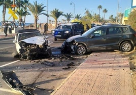 Imagen del lugar del accidente en Mazarrón.