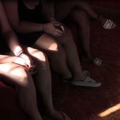 Varias de las mujeres liberadas en Torre Pacheco.