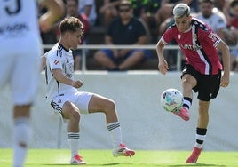 Luismi Redondo, en el partido de pretemporada contra el Albacete.