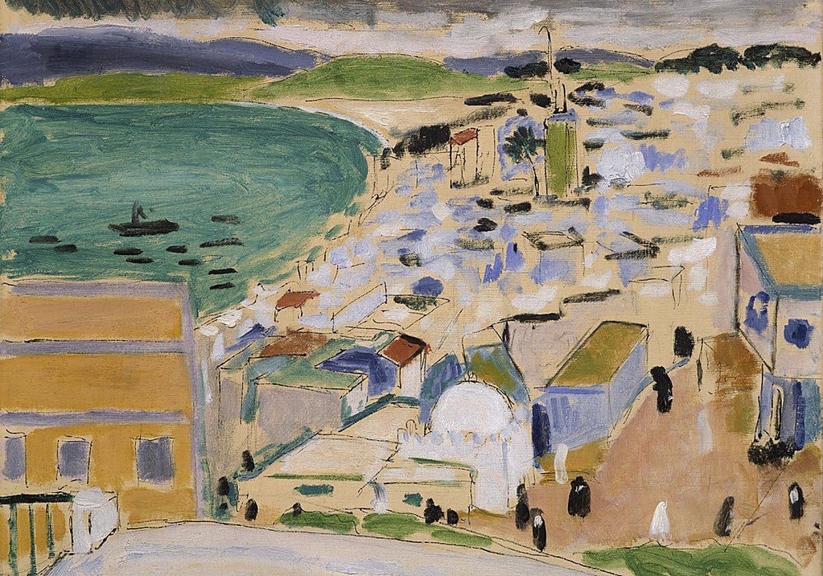 Panorámica de la bahía de Tánger, pintado por Henri Matisse en 1912.