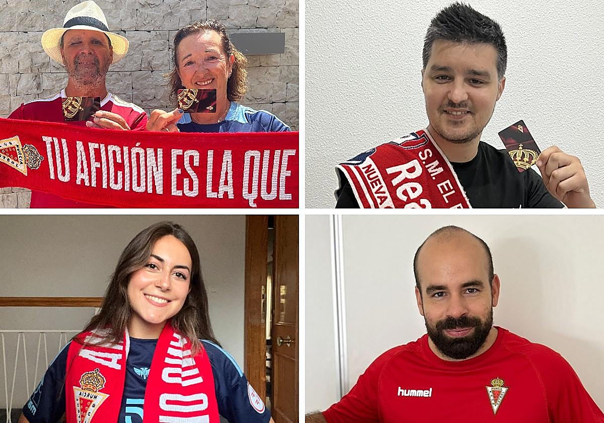 Soñadores que se abonan a la causa grana: la historia de cuatro nuevos socios del Real Murcia