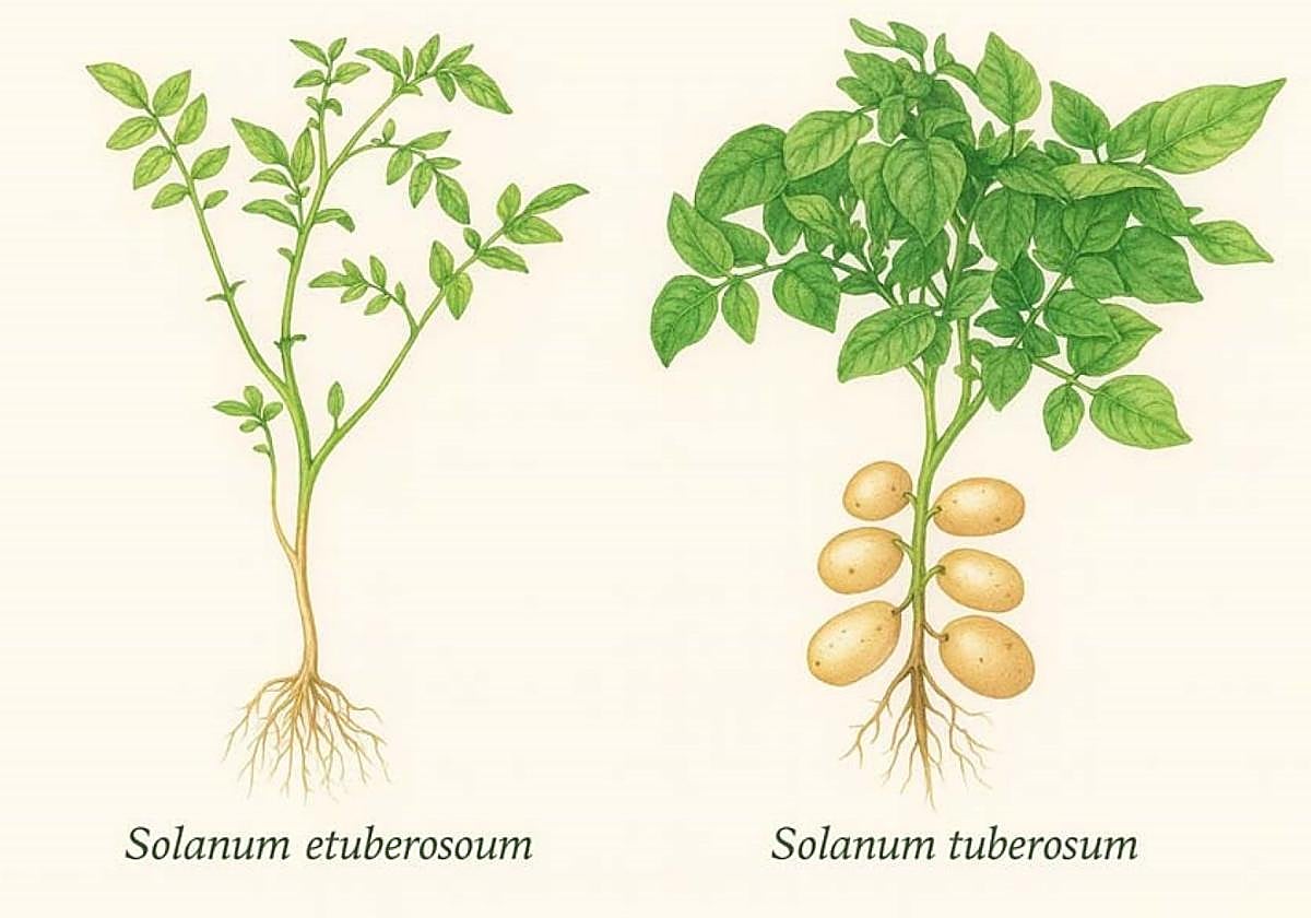 El tomate quiso crecer bajo tierra