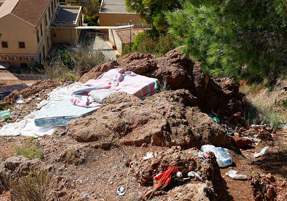 El estado de insalubridad que denuncia el PSOE en la ruta de 'Las Ermitas'.