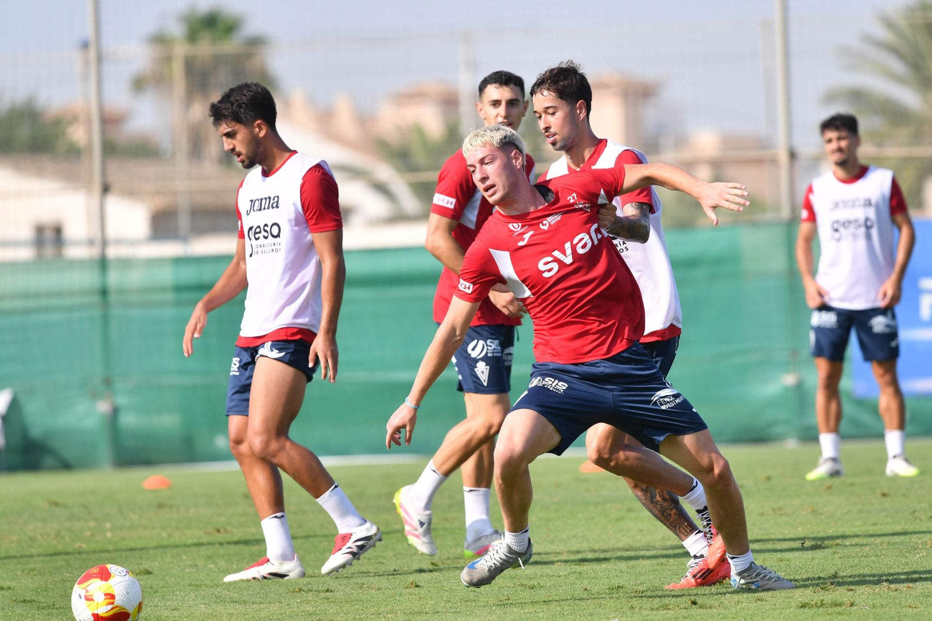 El entrenamiento del Real Murcia, en imágenes
