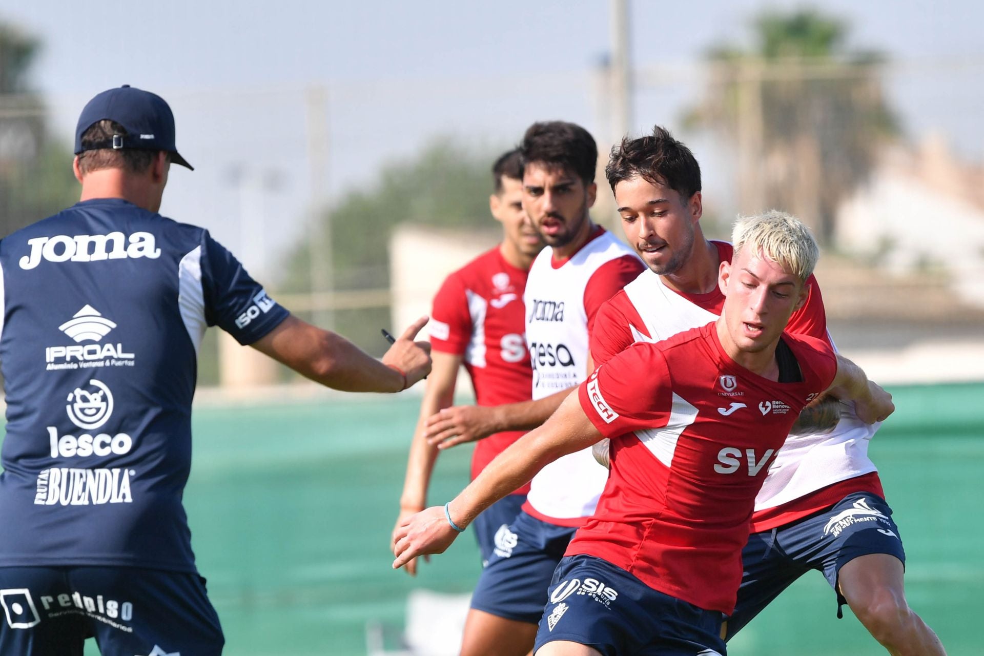 El entrenamiento del Real Murcia, en imágenes