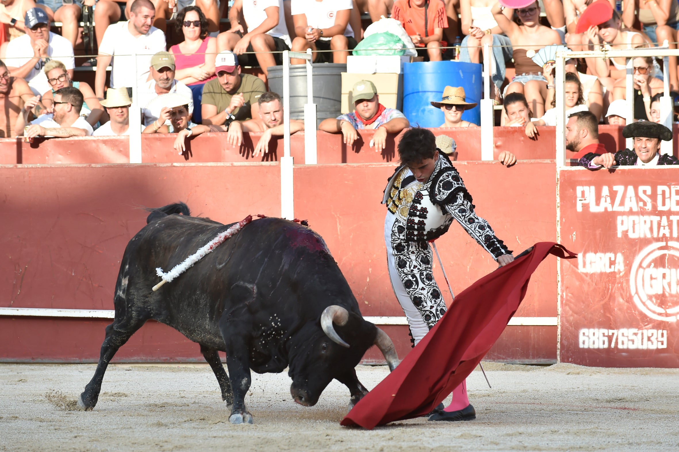 La segunda novillada de la Feria de Blanca, en imágenes