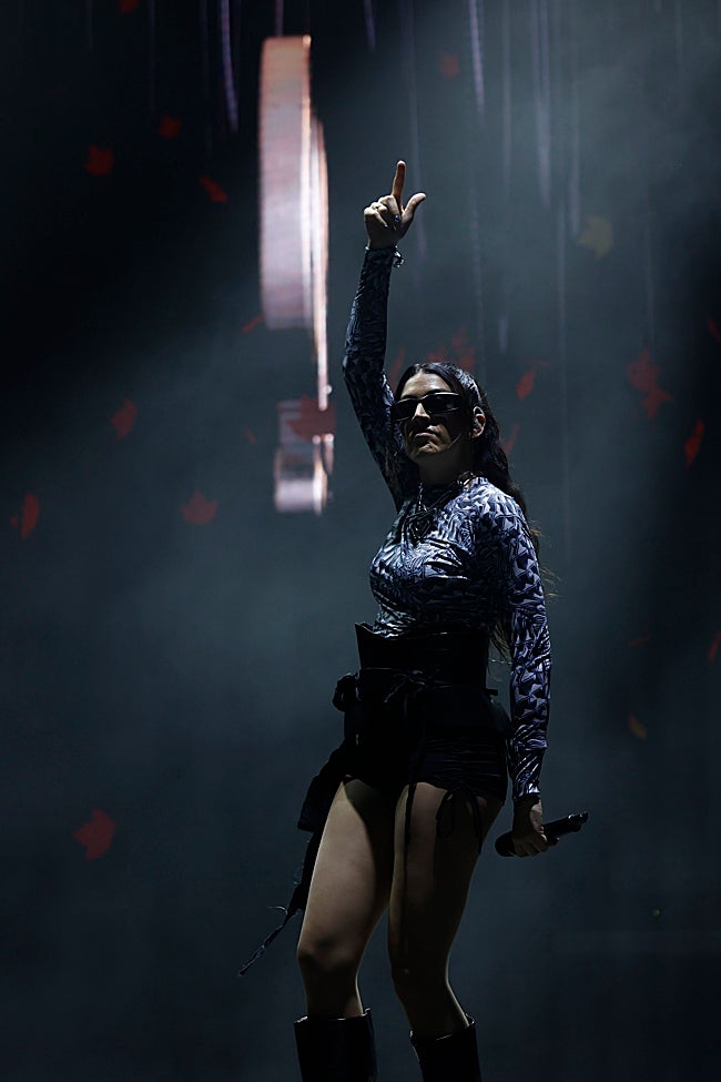 Queralt Lahoz en su actuación en La Mar de Músicas de Cartagena el pasado mes de julio.