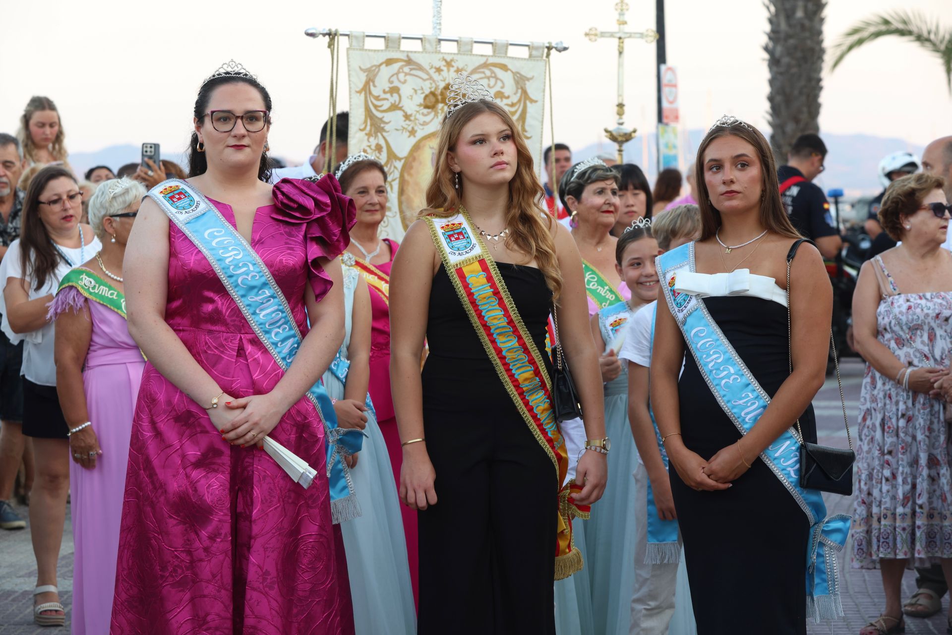 En imágenes, procesiones de la Virgen de La Asunción en Los Alcázares, Cabo de Palos y Los Nietos