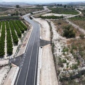 Tramo abierto de la RM-531 en el término municipal de Alguazas.