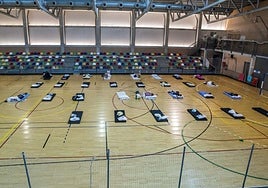 Imagen de archivo del pabellón Cagigal, que ha sido habilitado en otras ocasiones como refugio climático para personas sin hogar.