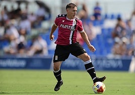 Pablo De Blasis, este sábado, durante el amistoso.