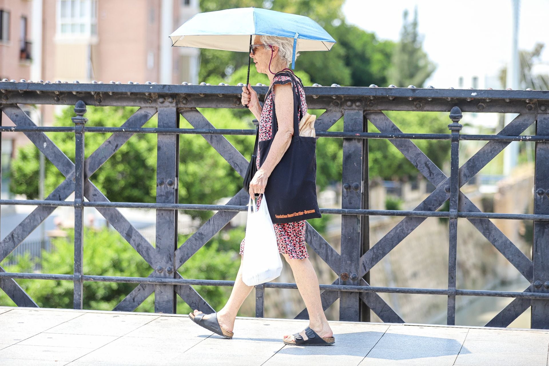 En imágenes, Murcia sufre la alerta roja por calor y el pabellón Cagigal se habilita como refugio climático