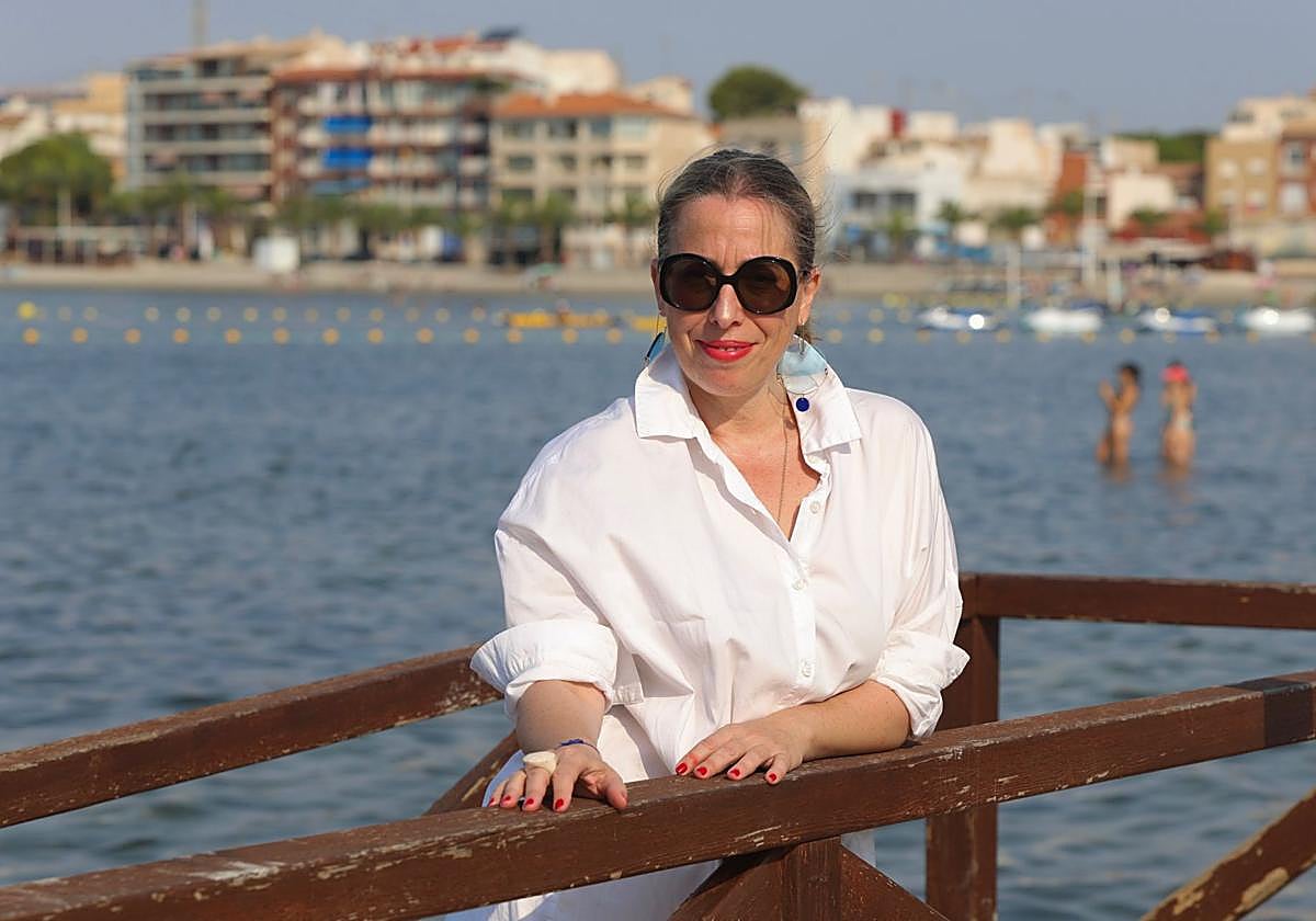 Noelia Ibáñez pasa unos días en Lo Pagán con su familia. Aquí conoció a su marido.