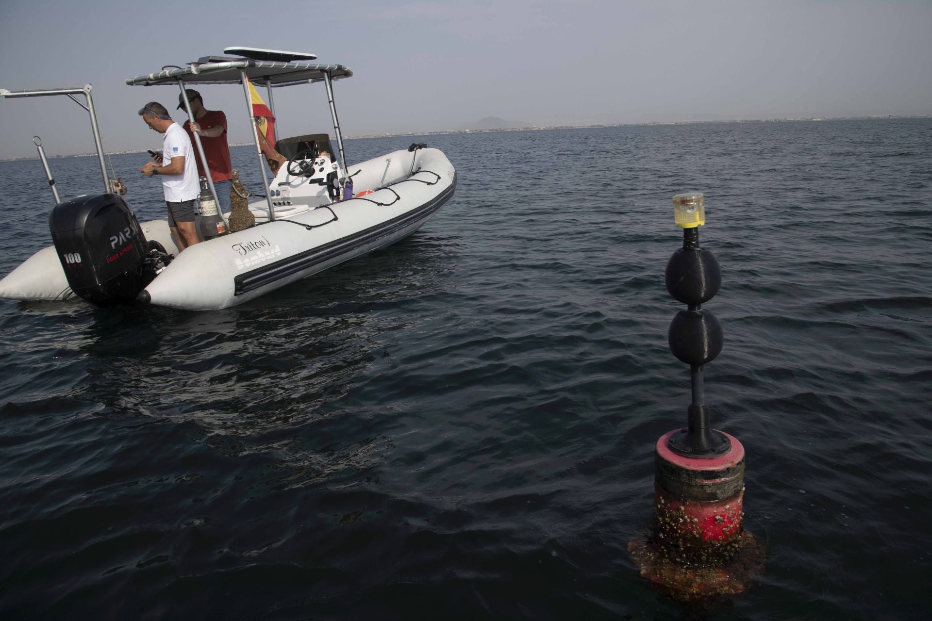 La red de sensores de medición del estado del Mar Menor, en imágenes