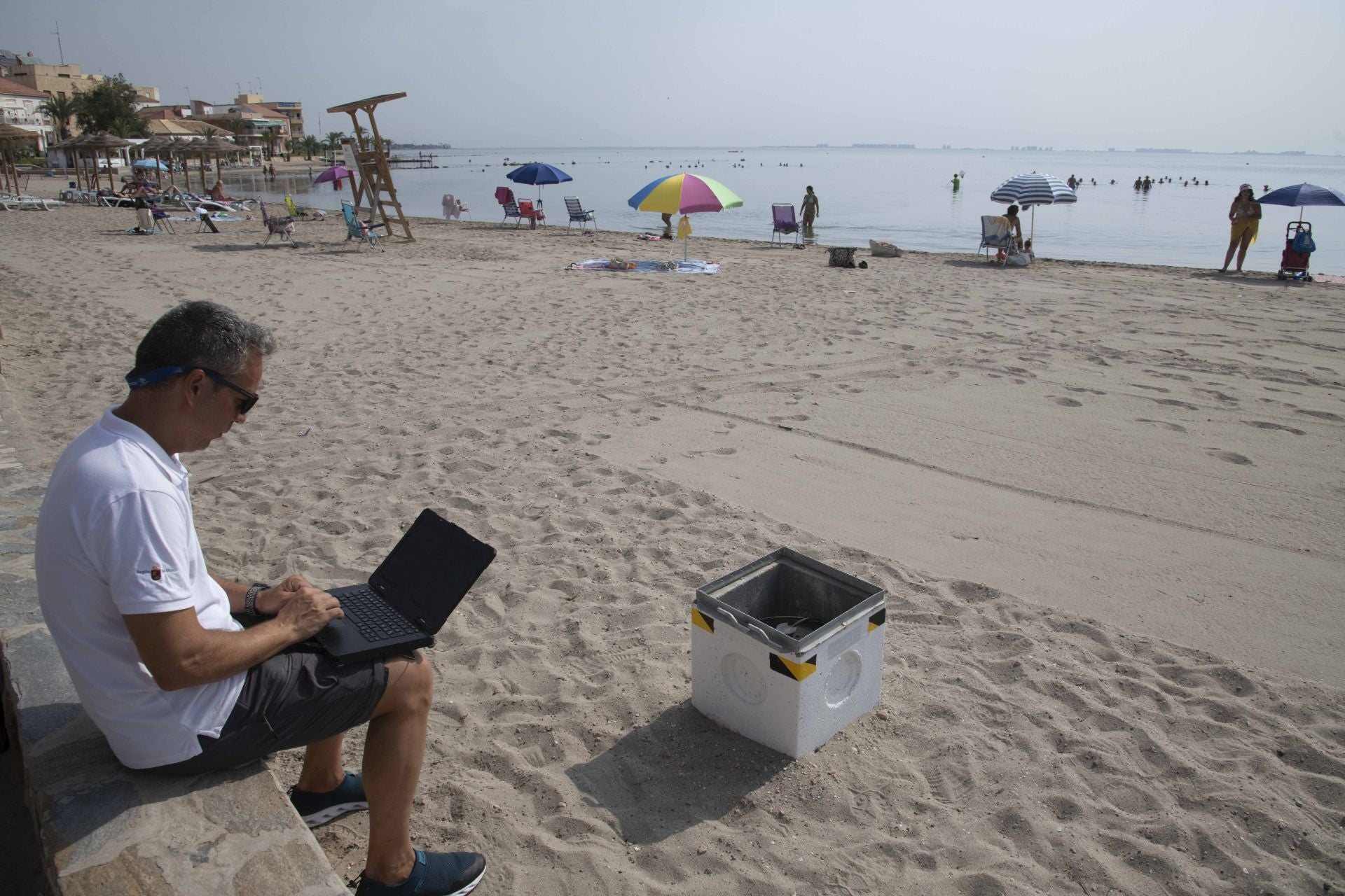 La red de sensores de medición del estado del Mar Menor, en imágenes