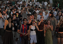 Público asistente a una de las jornadas de conciertos en Cabo de Palos.