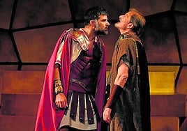 Un momento de la representación de 'Numancia' en San Javier.