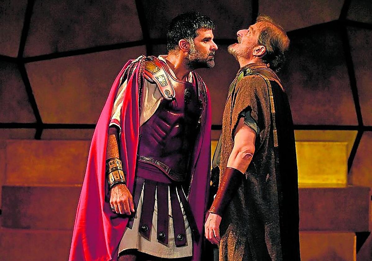 Un momento de la representación de 'Numancia' en San Javier.