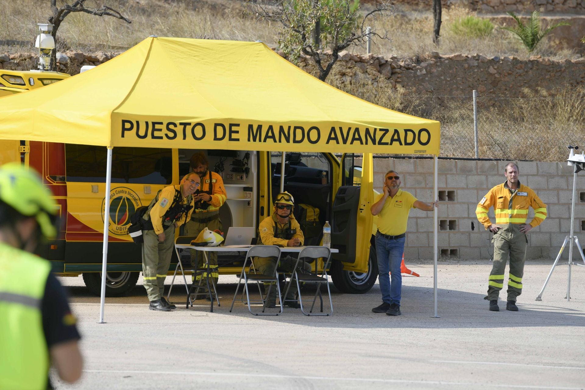 Las imágenes del incendio del Cedacero en Cartagena