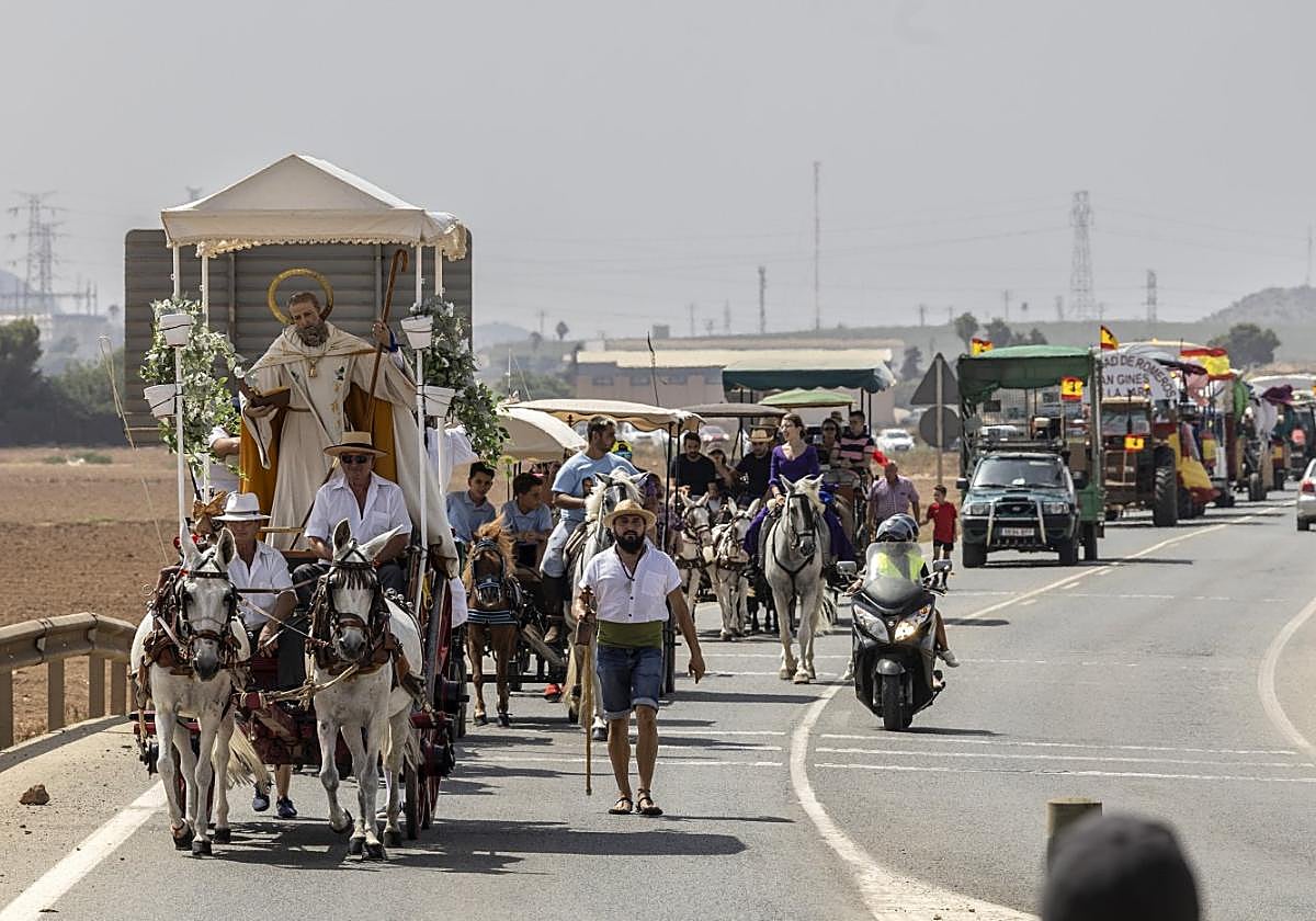 Anterior edición de la romería de San Ginés.