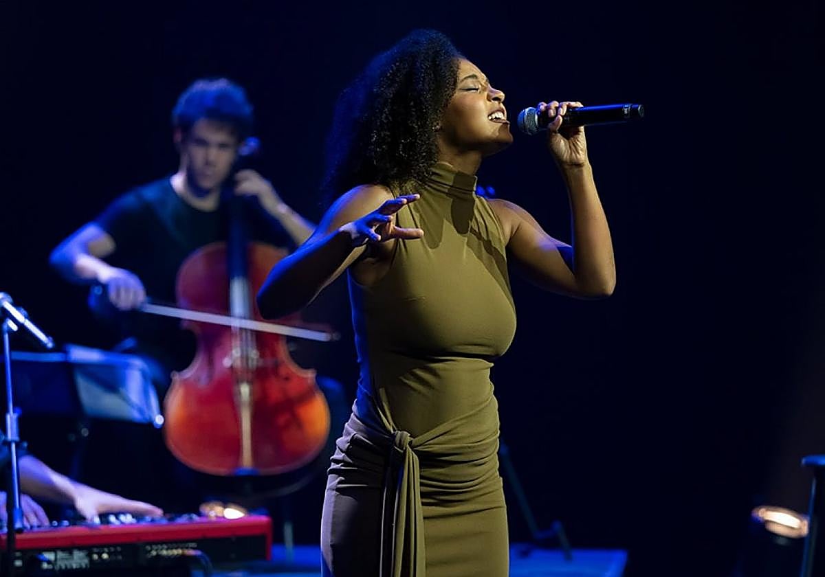 Xiluva Tomás, una de las voces de Belter Souls, en un concierto anterior.