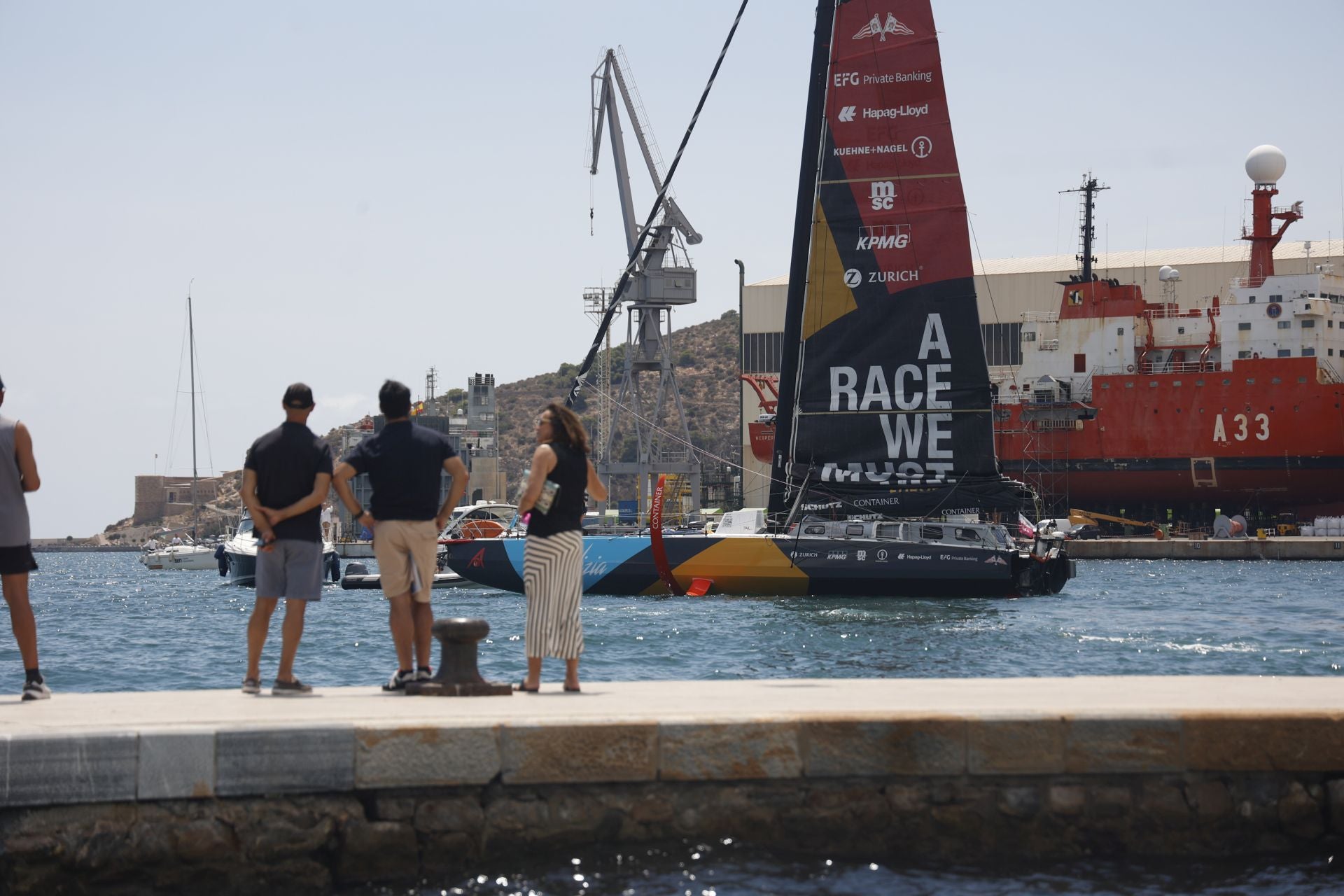 En imágenes, la Ocean Race conquista Cartagena