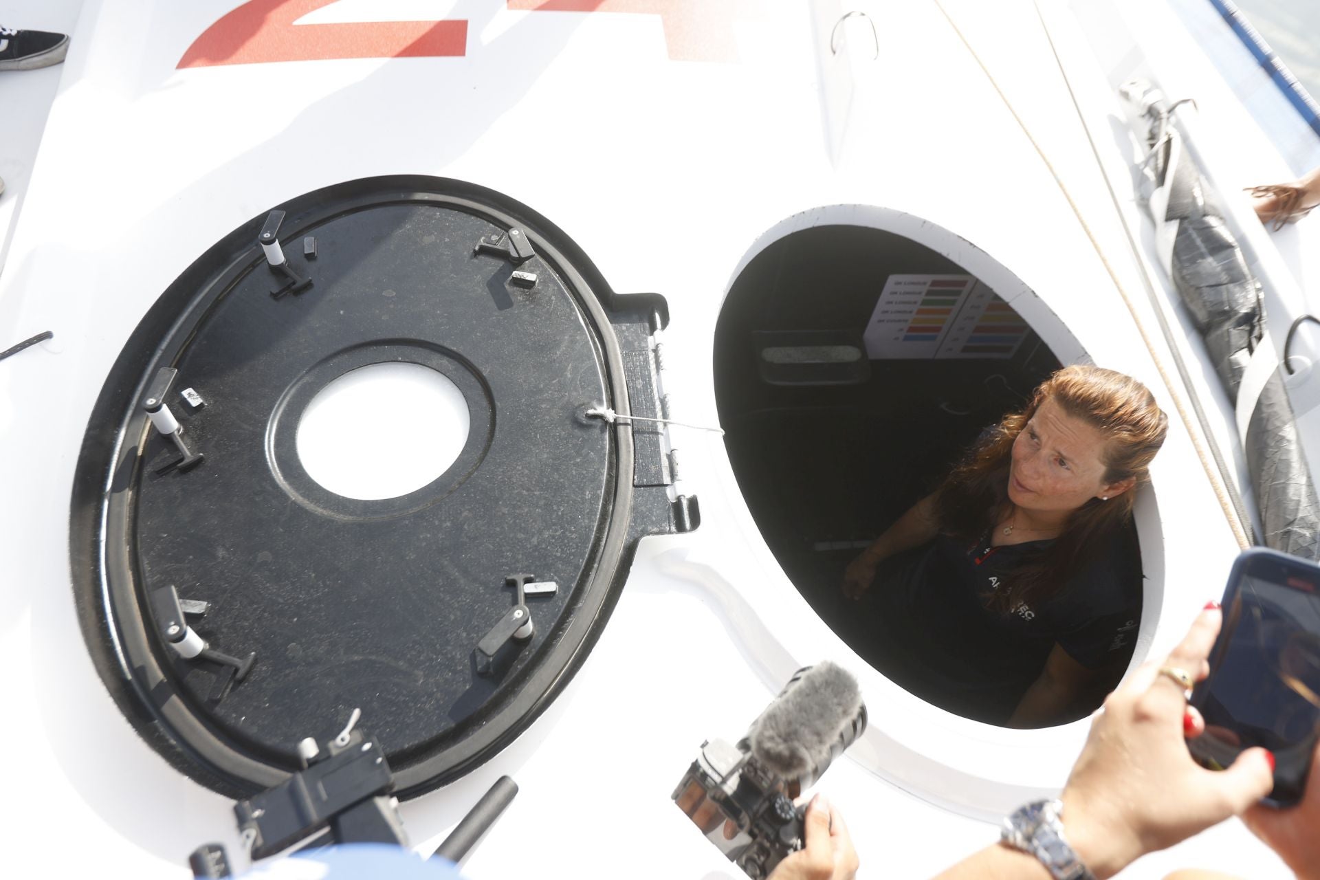 Velas latinas y visitas a los barcos de la Ocean Race