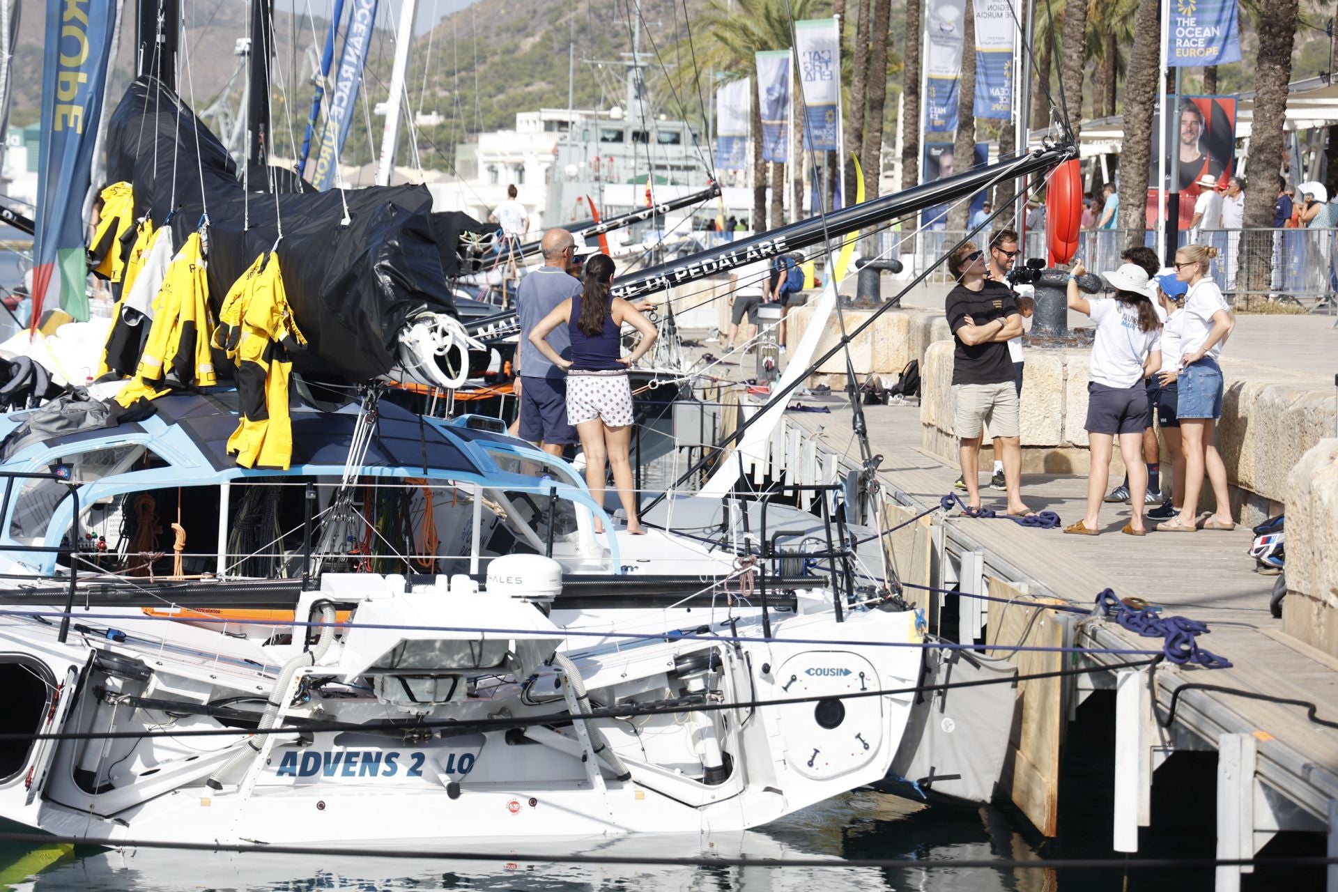 Velas latinas y visitas a los barcos de la Ocean Race