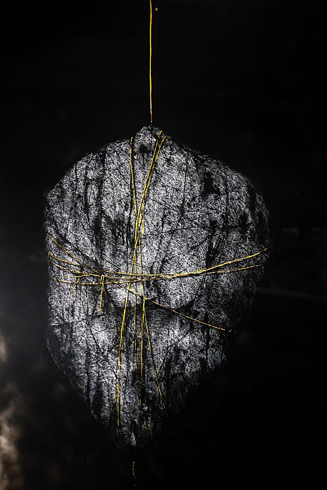 Instalación de 'SUM' (Aliento), del artista coreano afincado en Cartagena Kihong Chung.