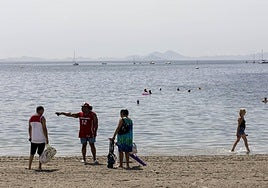 Una playa de Lo Pagán, en una imagen de archivo.