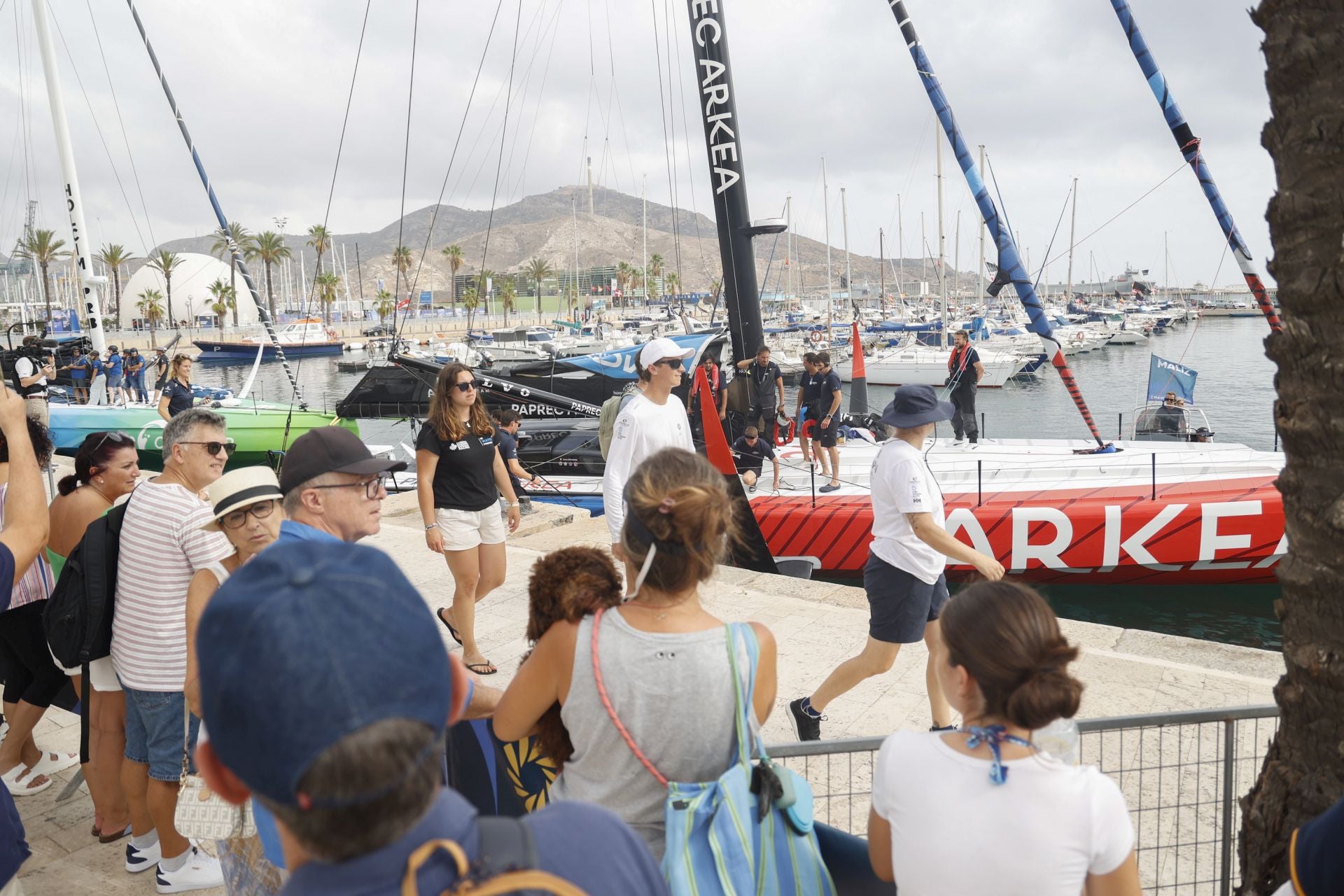 En imágenes, exhibición de una milla náutica de la Ocean Race en Cartagena