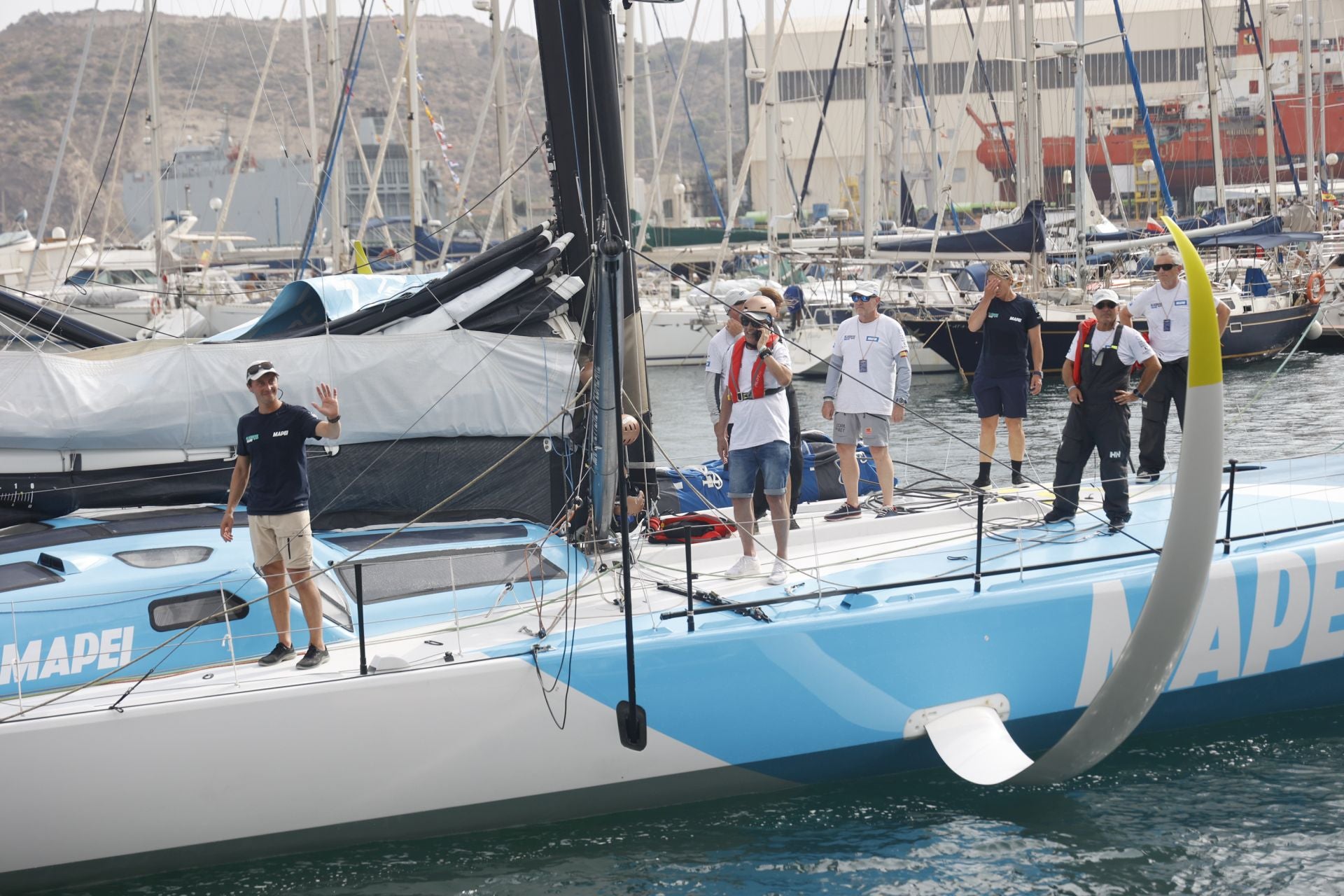 En imágenes, exhibición de una milla náutica de la Ocean Race en Cartagena