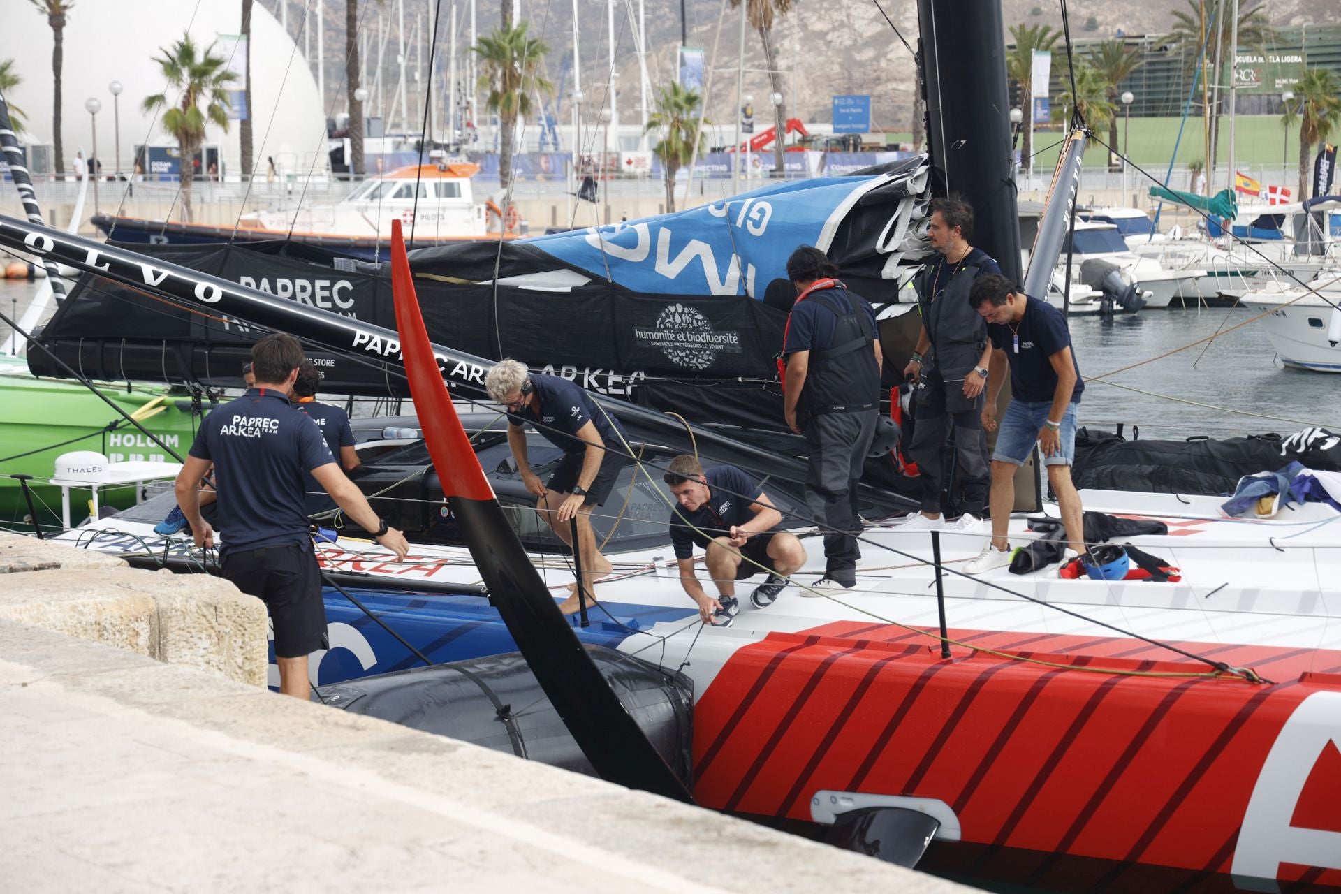 En imágenes, exhibición de una milla náutica de la Ocean Race en Cartagena