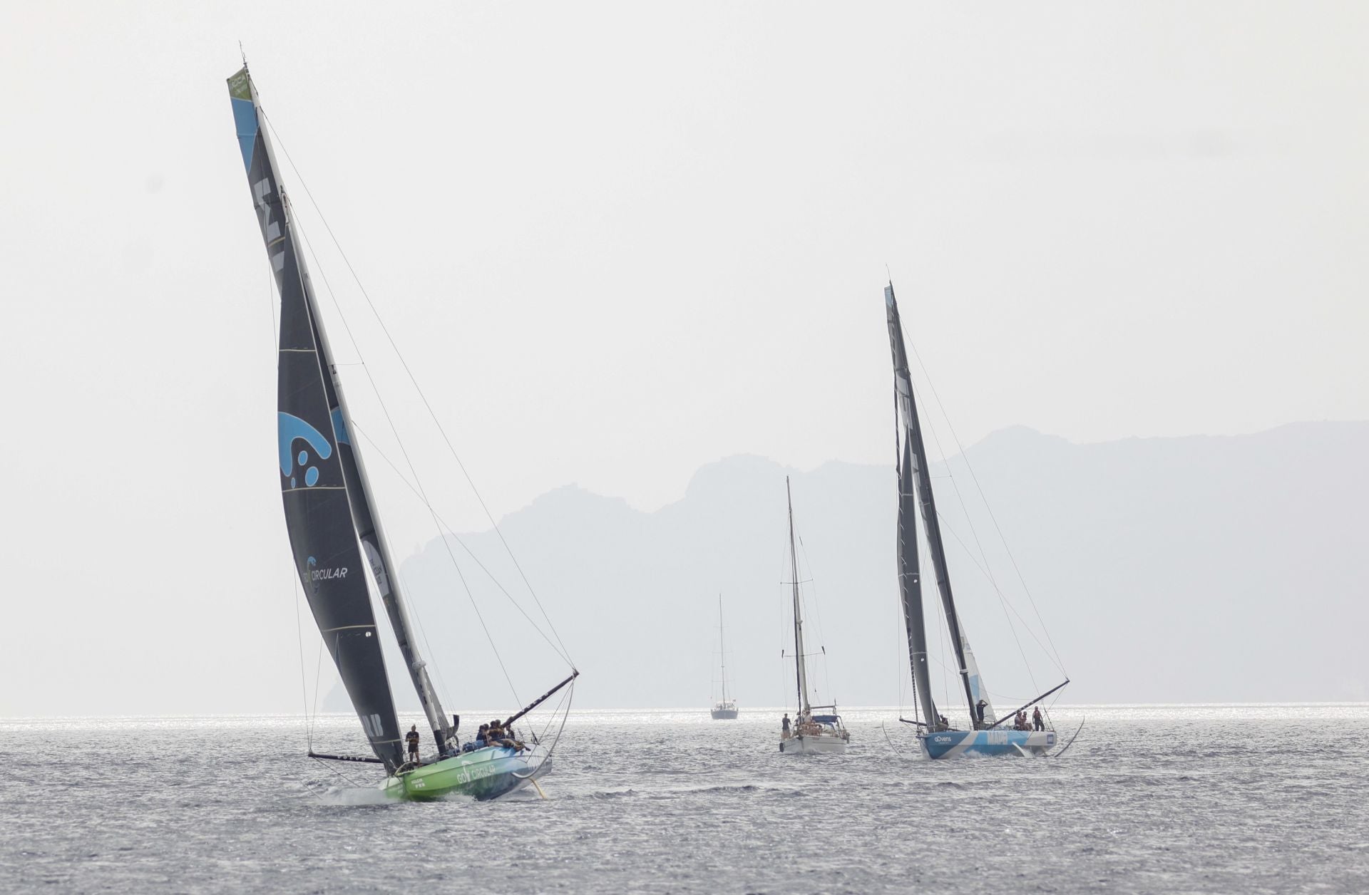 En imágenes, exhibición de una milla náutica de la Ocean Race en Cartagena