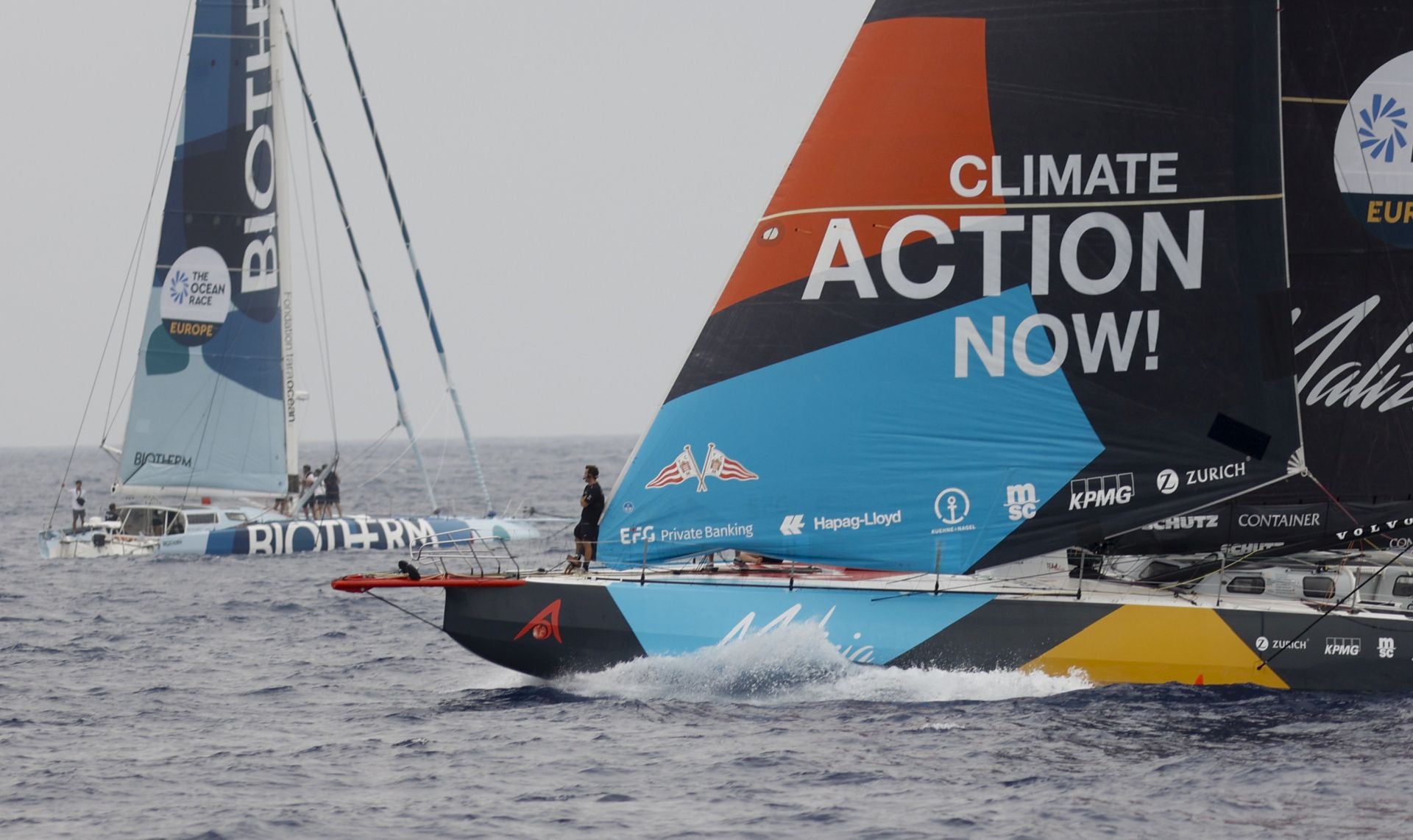 En imágenes, exhibición de una milla náutica de la Ocean Race en Cartagena