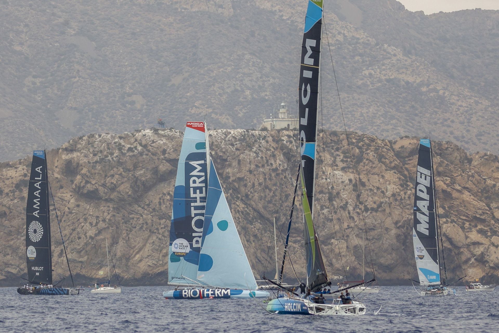 En imágenes, exhibición de una milla náutica de la Ocean Race en Cartagena