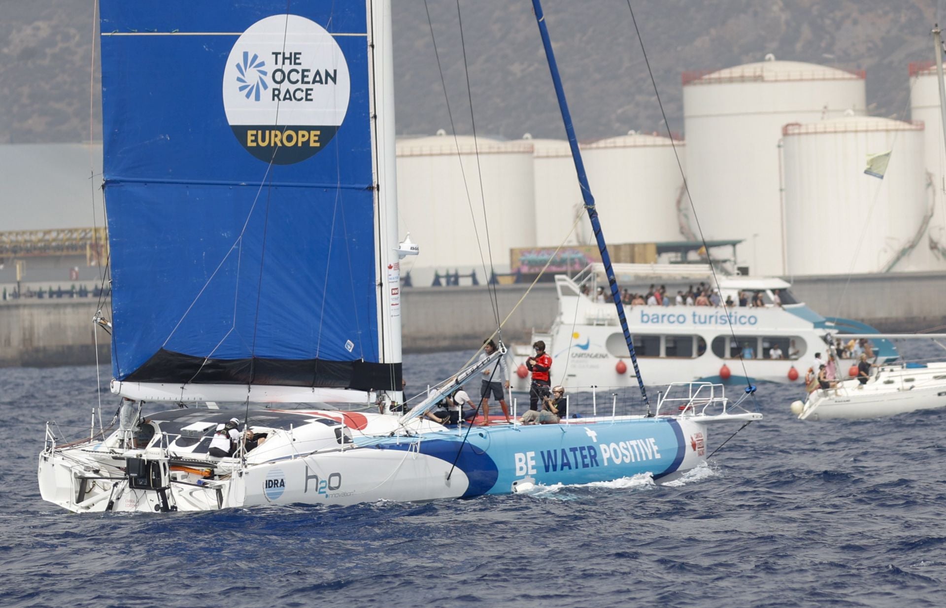 En imágenes, exhibición de una milla náutica de la Ocean Race en Cartagena