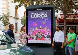 La presentación del cartel de la feria de septiembre en Lorca, este lunes.