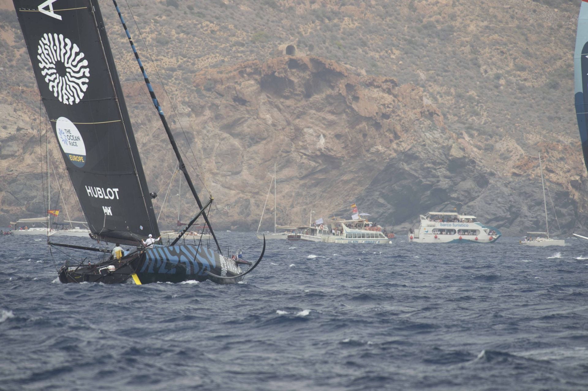 En imágenes, la Ocean Race se marcha de Cartagena hacia Niza