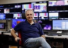Manuel Segura en el Centro Territorial de RTVE en Murcia.