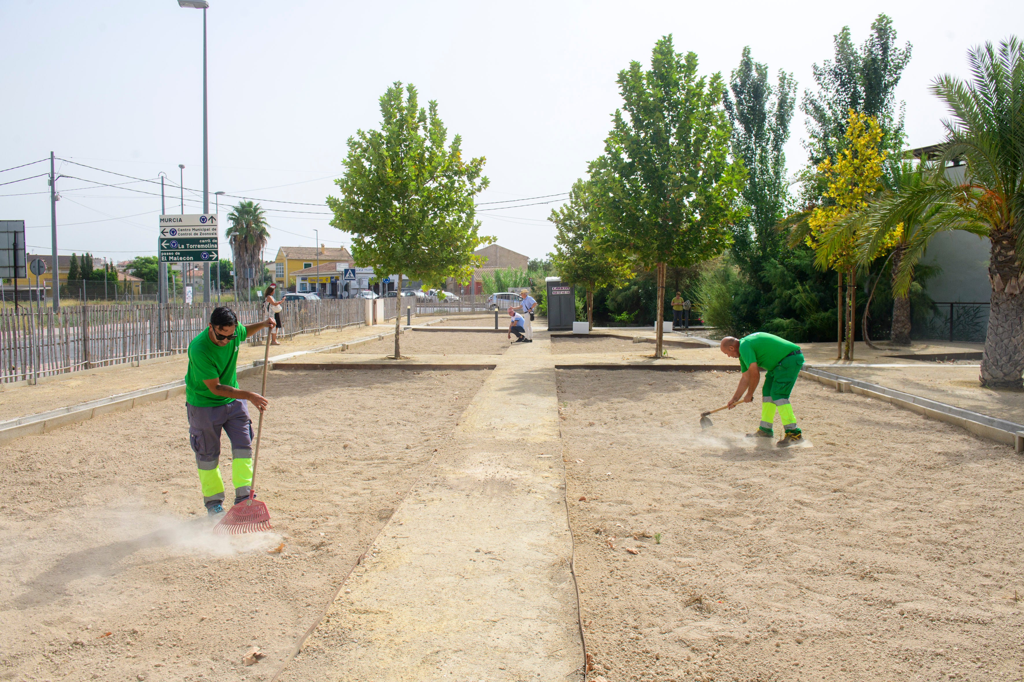 Parcelas destinadas a huertos de ocio en el Molino del Amor.