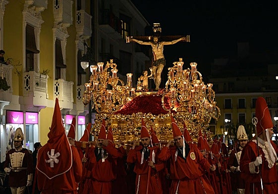 La escultura del Cristo de la Sangre, en una foto de archivo.