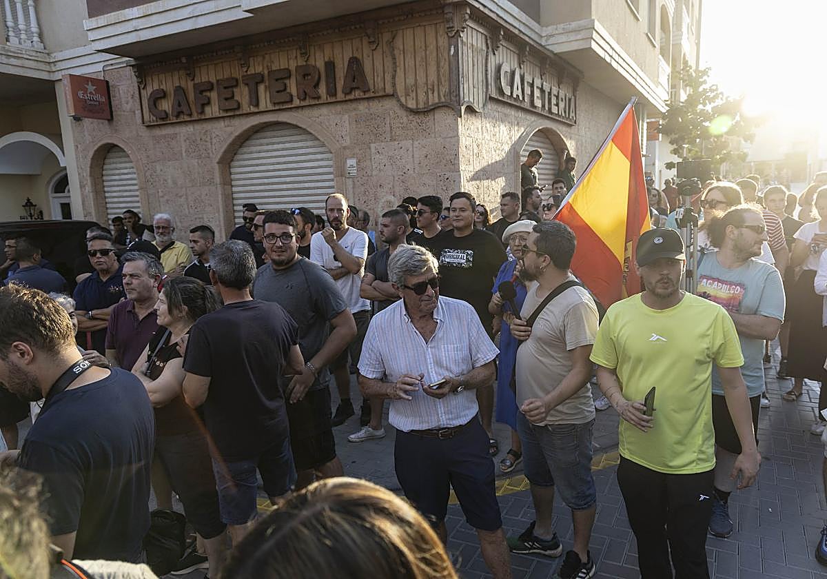 Protestas por la agresión en Torre Pacheco, el pasado mes de julio.