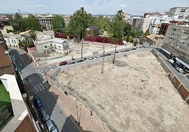 Finca de la Fábrica, con el solar en el que se había previsto edificar.