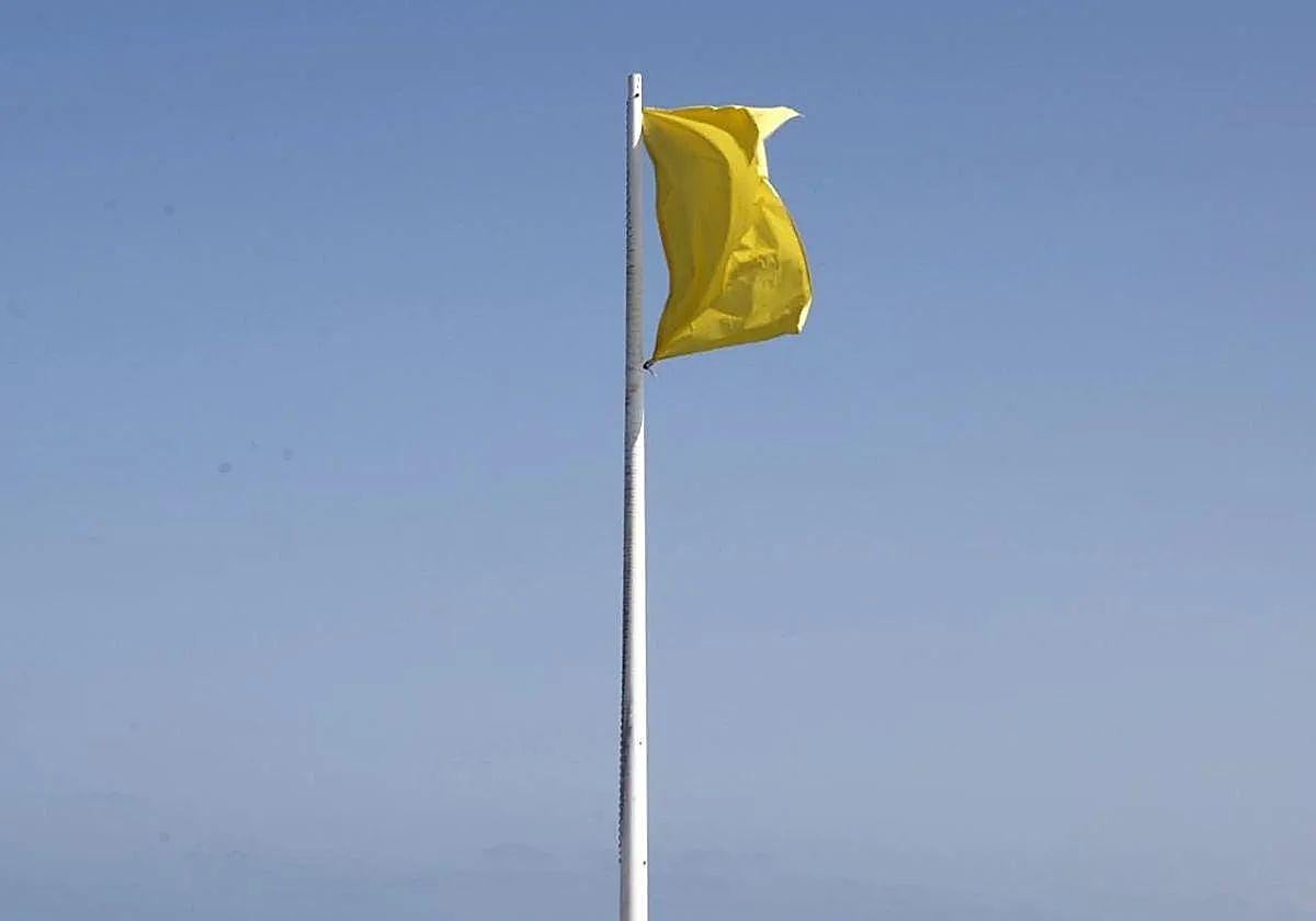 Bandera amarilla, en una imagen de archivo.