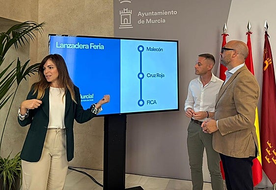 Presentación de la lanzadera de la Feria, este viernes.