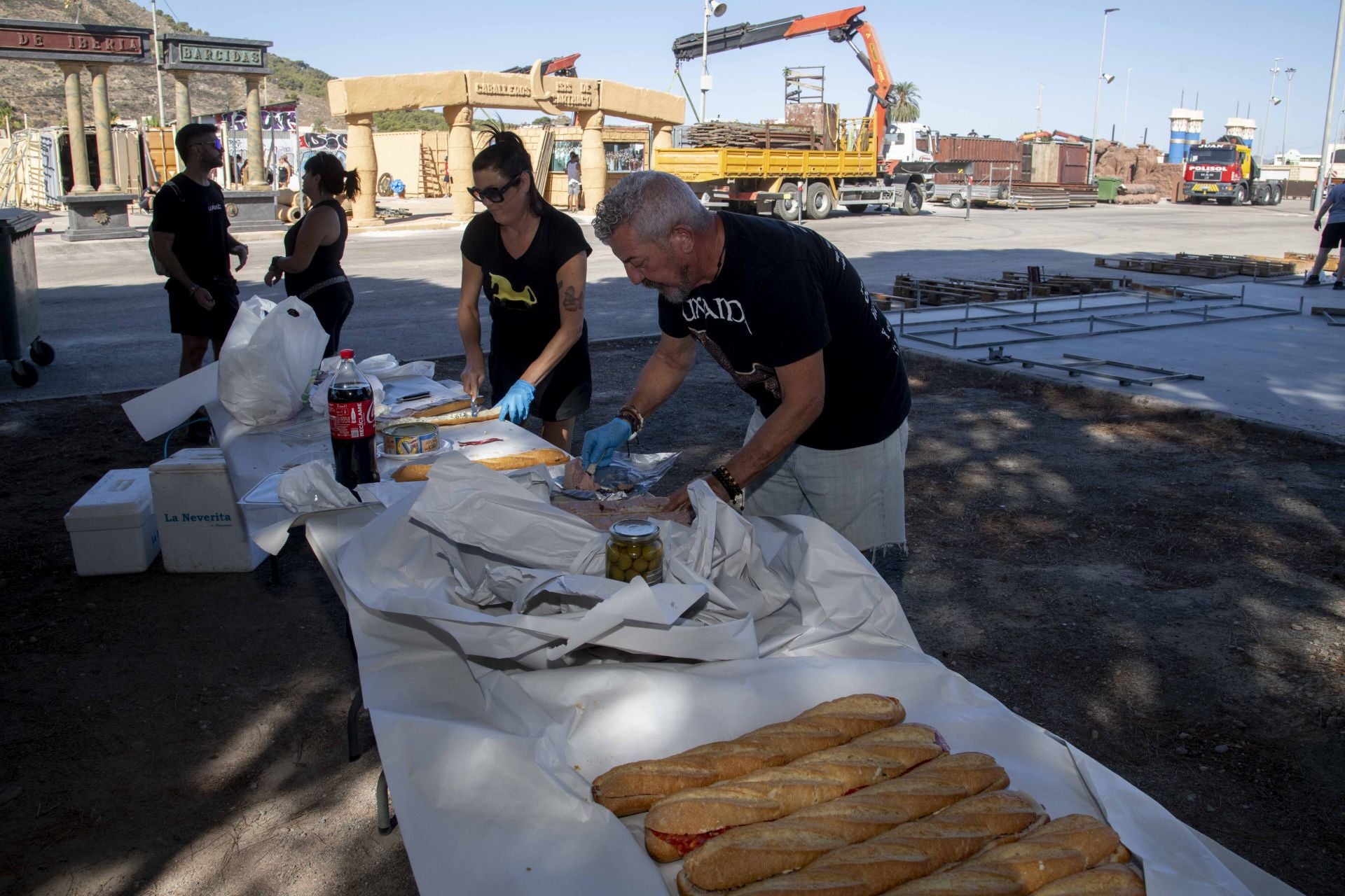Carthagineses y Romanos inician la cuenta atrás con el montaje del campamento