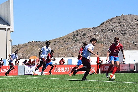 Momento del partido, este sábado.