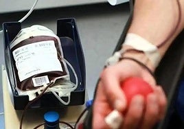 Un donante de sangre, en una imagen de archivo.