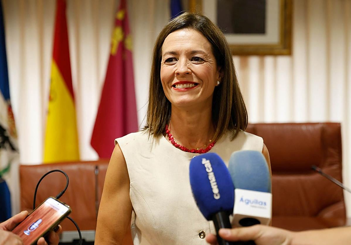 Mari Carmen Moreno, este viernes, en su despedida.